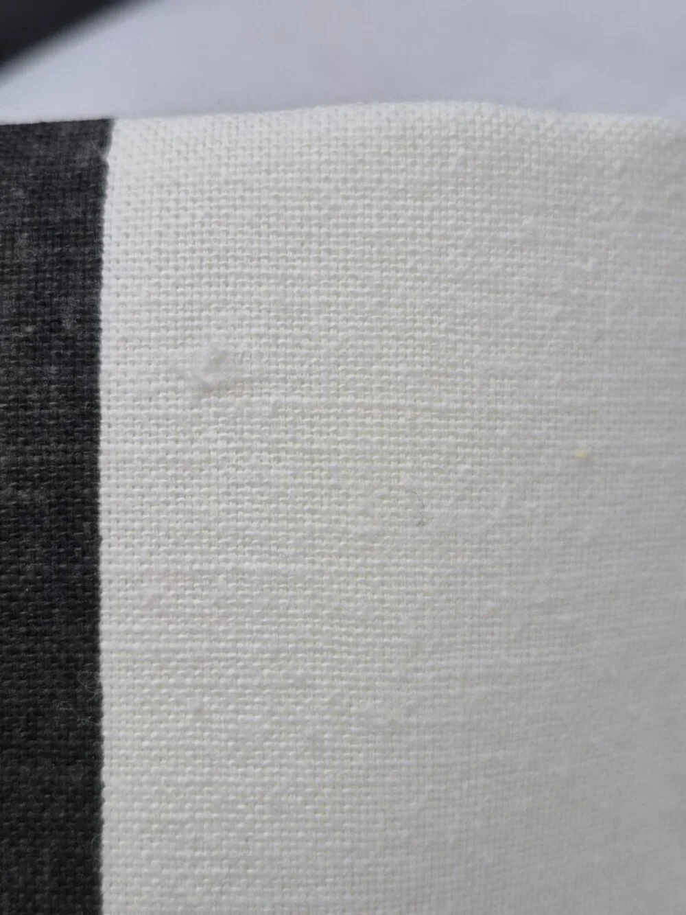Vintage Bob Allen Napkins Charcoal Boarder & Cream Center Linen Signed Set of 8